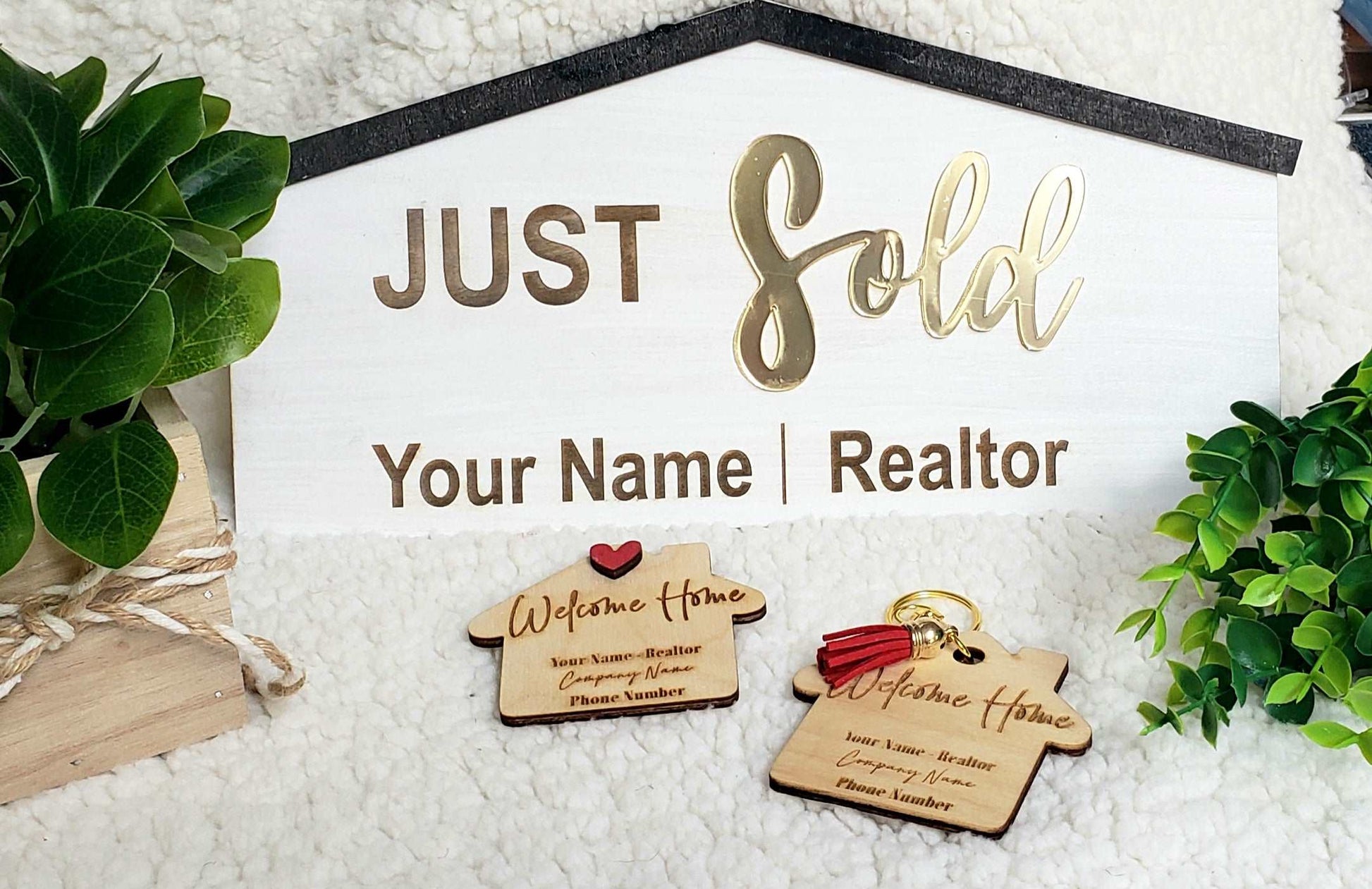 Laser Cut Realtor SOLD Sign