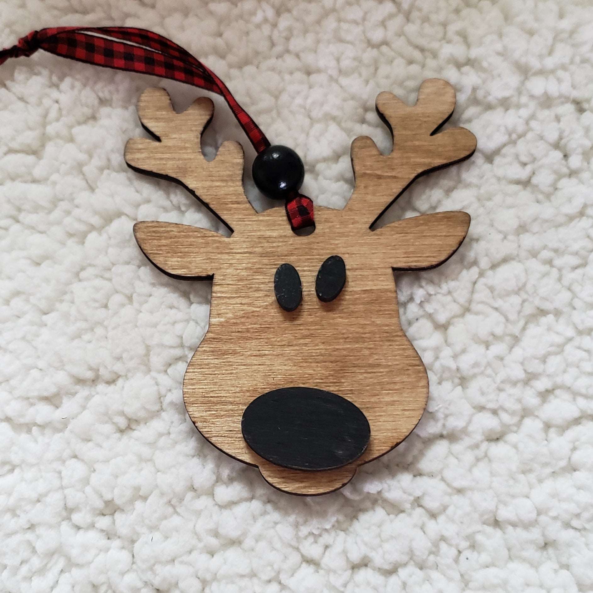 Laser Cut Reindeer Ornament