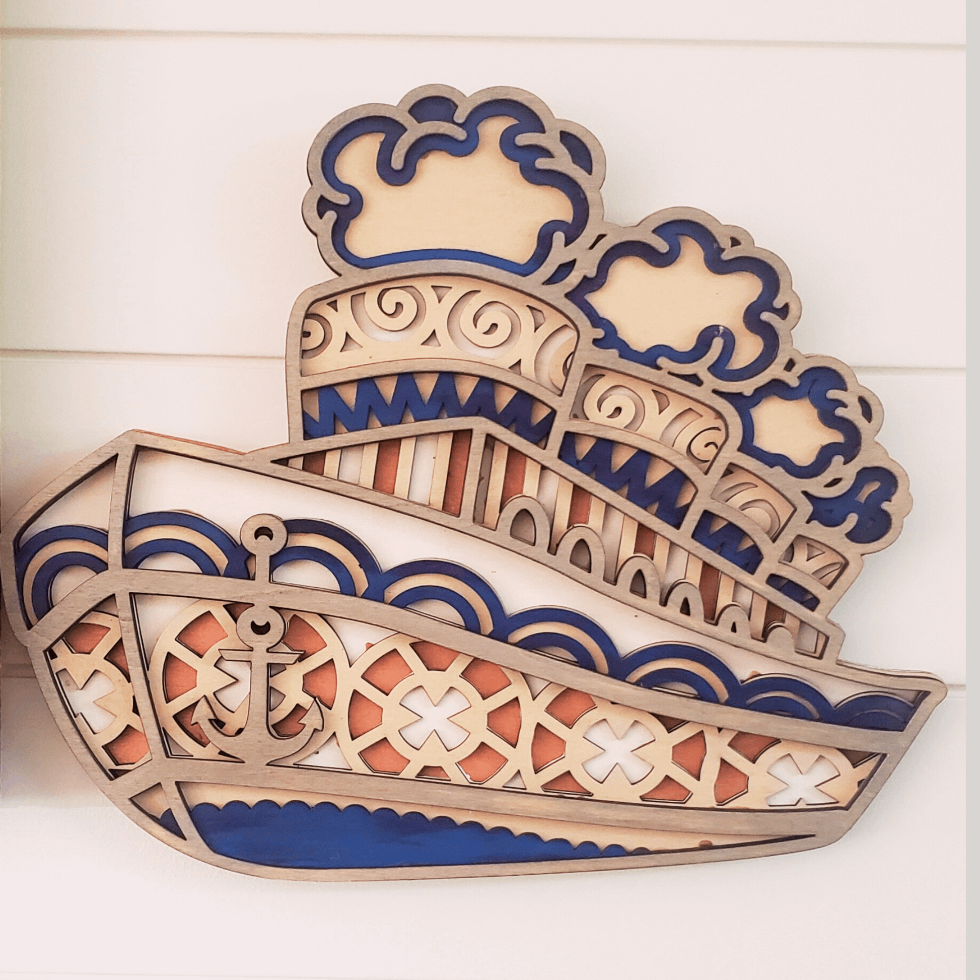 Laser Cut Steam Boat