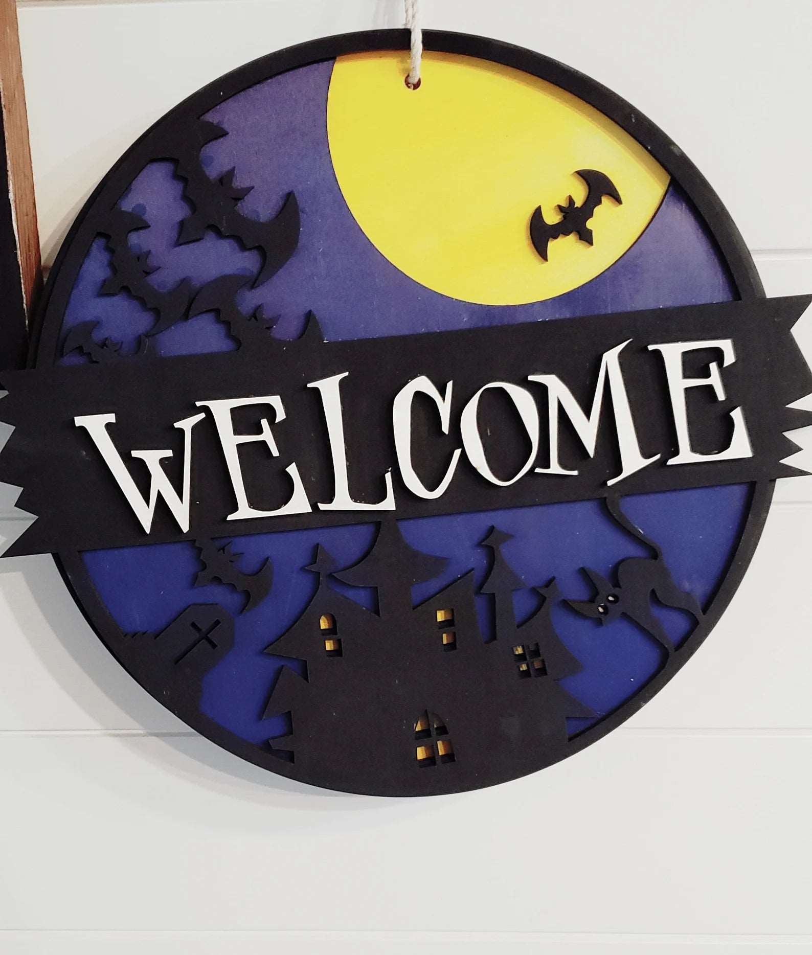 Halloween Haunted House Laser Cut Sign